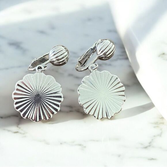 Vintage Sarah Coventry Elegant Silverplated Drop Earrings - Picture 1 of 3